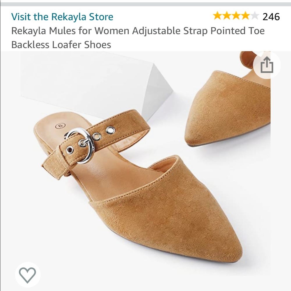 Tan mules - brand new